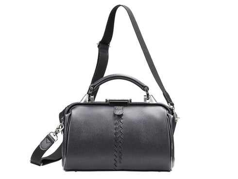 【豊岡鞄 YOUTA YK-31 ブラック】YOUTA LIZARD 2WAY TINYダレスバッグ